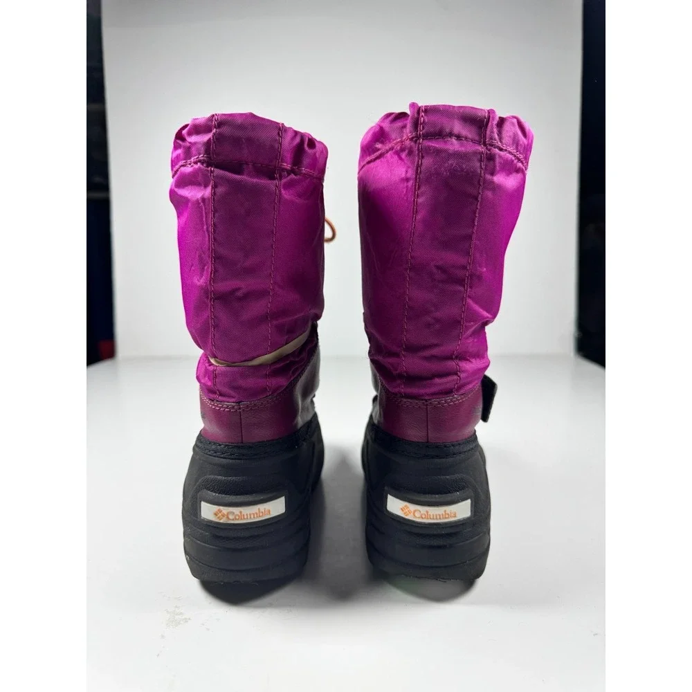 Columbia‎ Powderbug Forty BY1324-665 Girls 1 Pink Mid Calf Waterproof Snow Boots